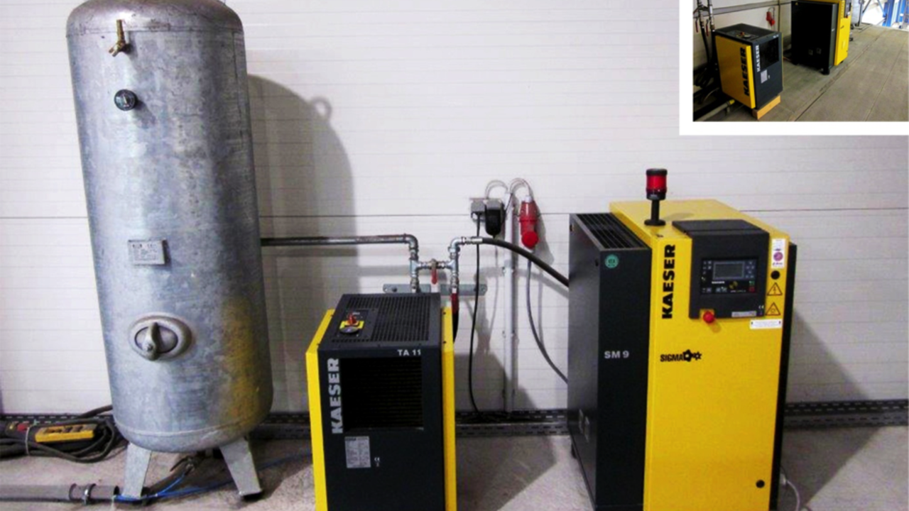 Installation einer Kompressorenanlage